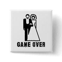 GAME OVER T-shirt buttons