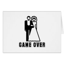 GAME OVER T-shirt cards by Shirtuosity GAME OVER T-shirt cards
