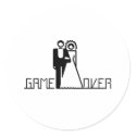 GAME OVER T-shirt stickers