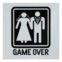 Game Over Wedding Custom Invitations