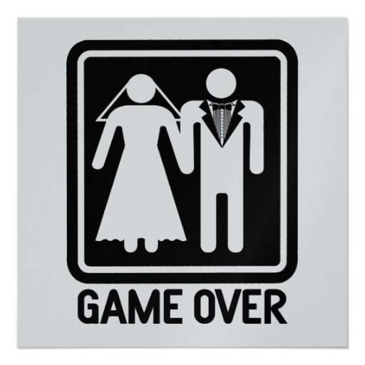 Game Over Wedding Custom Invitations