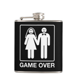 Game Over Wedding Drinking Travel Flask