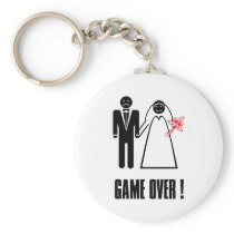 GAME OVER Wedding Keychain