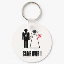 GAME OVER Wedding Keychain