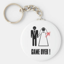 GAME OVER Wedding Keychain