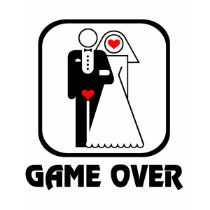 Game Over Wedding: Love On Their Minds T-Shirt by game_over Game Over Wedding: Love On Their Minds T-Shirt