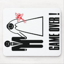 GAME OVER Wedding Mouse Mice pad Mouse Mat