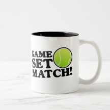 Game, Set, Match Coffee Mugs