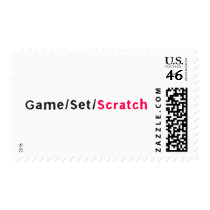 Game Set Scratch - Disc Jockey DJ DJing Stamp