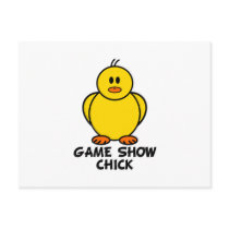 Game Show Chick postcards by chicktshirts8 Game Show Chick postcards