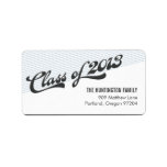 Game Time Graduation Address Labels - Blue labels