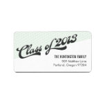 Game Time Graduation Address Labels - Green labels