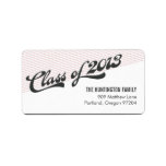 Game Time Graduation Address Labels - Red labels