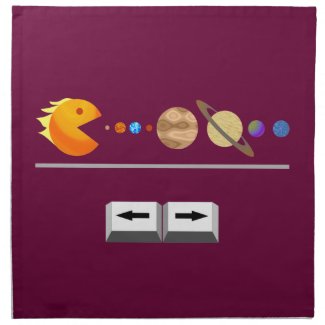 Game with planets funny Custom MoJo Napkins