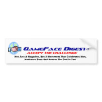 GameFace Digest Bumper Sticker bumper stickers