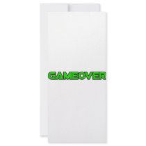 GAMEOVER rack cards