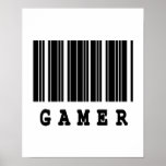 gamer barcode design posters