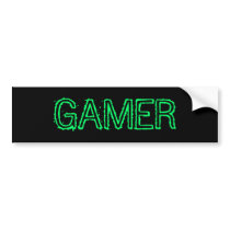 Gamer bumper sticker