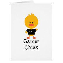 Gamer Chick Greeting Card