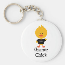 Gamer Chick Keychain
