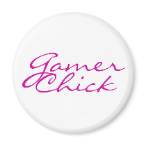 Gamer Chick magnets by CustomGameGear Gamer Chick magnets