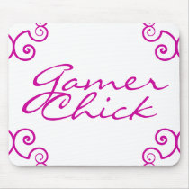 Gamer Chick mousepads by CustomGameGear Gamer Chick mousepads