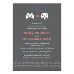Gamer Controller Love Wedding Invites - Red & Gray Gamer Controller Love Wedding Invites - Red & Gray