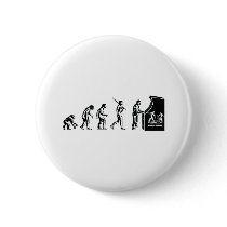 Gamer Evolution - Game Video Games Arcade Geek Pins