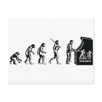 Gamer Evolution - Game Video Games Arcade Geek postcards by CasuallyHardcore Gamer Evolution - Game Video Games Arcade Geek postcards