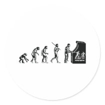 Gamer Evolution - Game Video Games Arcade Geek Stickers