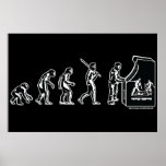 Gamer Evolution Poster - Video Games Gaming Arcade