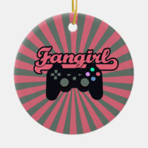 Gamer Fangirl Christmas Tree Ornaments