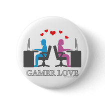 Gamer Love buttons by thefrozenduck Gamer Love buttons