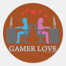 Gamer Love Sticker