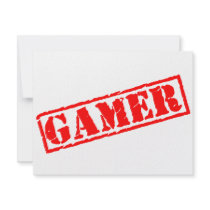 Gamer Stamp Invitations