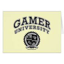 Gamer University (Black & White) Card
