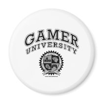 Gamer University (Black & White) Magnets