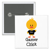 GamerChick Pins