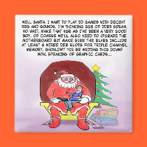 Gamers Christmas Fridge Magnet magnets