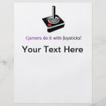 Gamers do it with Joysticks! Custom Flyer