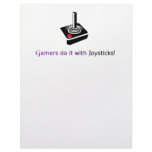 Gamers do it with Joysticks! Letterhead Design