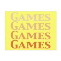 Games Games Games Games Gifts postcards