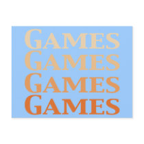 Games Games Games Games Gifts postcards