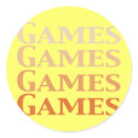 Games Games Games Games Gifts stickers by Funny_Gifts Games Games Games Games Gifts stickers