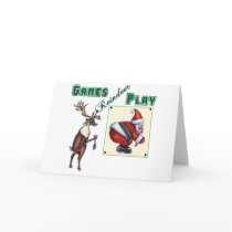 Games Reindeer Play Card