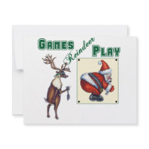 Games Reindeer Play invitations