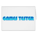 Games Tester cards