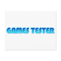 Games Tester postcards by CasuallyHardcore Games Tester postcards