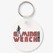 Gaming Wench For Hire keychains