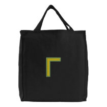 Gamma Column with Fill (Part1) embroidered bags by ZazzleEmbroidery Gamma Column with Fill (Part1) embroidered bags